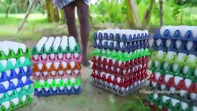 1000 FULL BOILED EGGS _ Egg Omelette Recipe Cooking with South Indian Village Style _ Egg Recipes