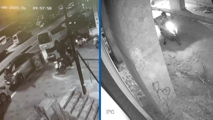 Şişli'de motosiklet hırsızı kamerada