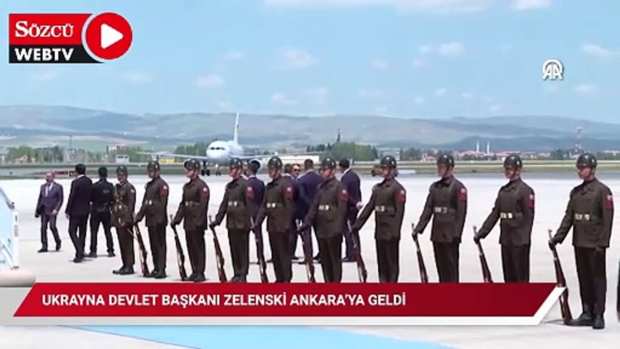 Ukrayna Devlet Başkanı Zelenski Ankara’ya geldi