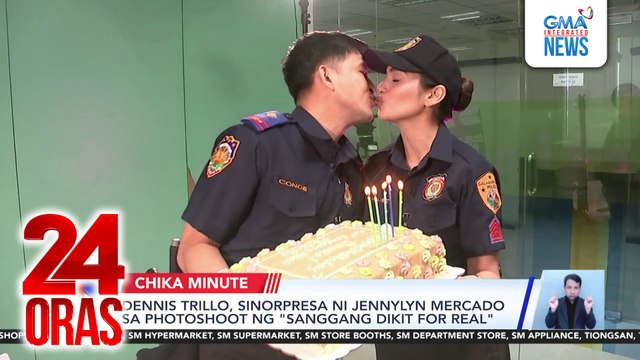 Dennis Trillo, sinorpresa ni Jennylyn Mercado sa photoshoot ng Sanggang Dikit | 24 Oras