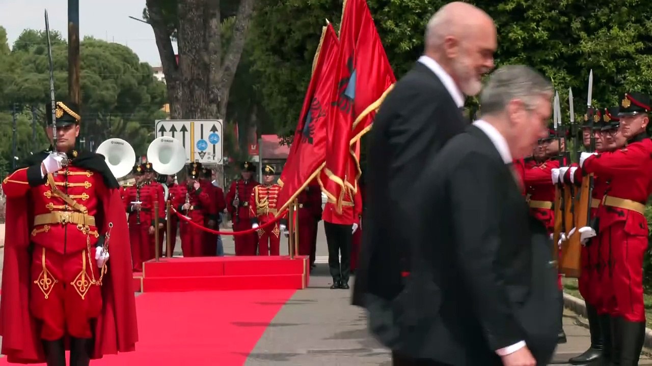 Starmer meets Albanian prime minister in Tirana