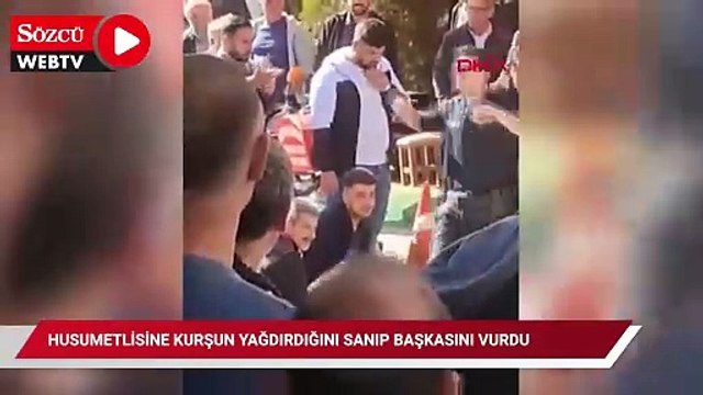 Husumetlisine kurşun yağdırdığını sanıp başkasını vurdu