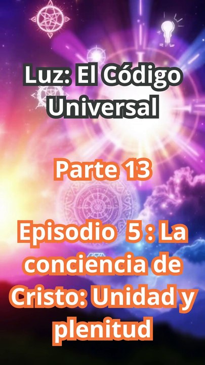 "La Conciencia de Cristo: El Despertar Radical de la Unidad y la Plenitud"                   lo (0_10 - 0_50)_  Escena 1_ Una persona meditando, con luz fluyendo desde su corazón. Voz en off_ _El corazón es el puente entre el y
