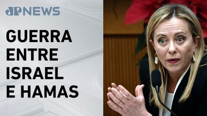 Giorgia Meloni diz que situação em Gaza é “injustificável”