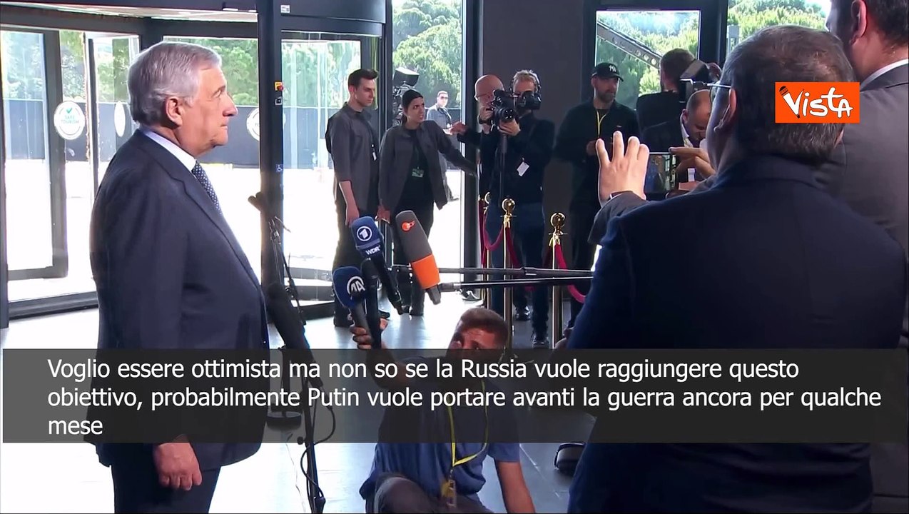 Tajani: Incontro a Istanbul? Sono ottimista ma non so se Russia vuole ora il cessate il fuoco