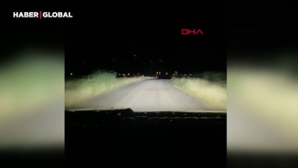 Mardin'de gece gündüze döndü! Şimşekler geceyi aydınlattı