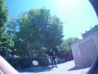 inward heel flip in four stairs
