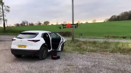 Pet detectives save lost collie using chicken and heat-seeking drones