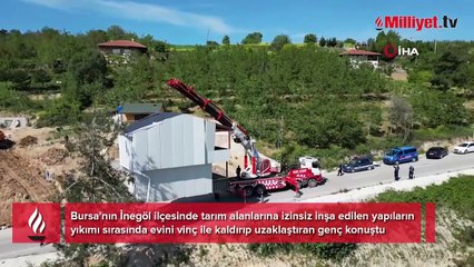 'Uçan villa'nın sahibi konuştu: Asgari ücretle çalışıyorum, kiradan kurtulmak için yaptım