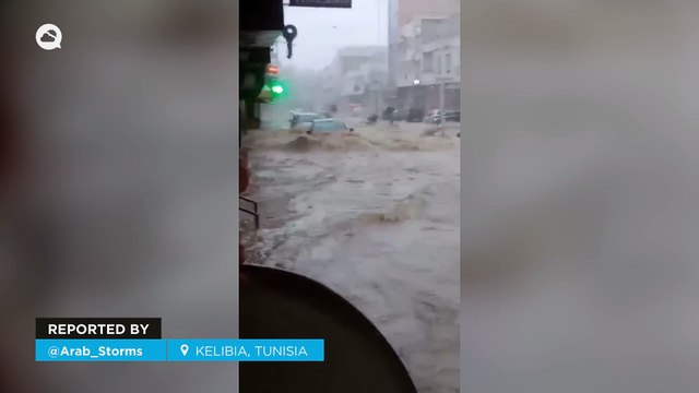 Storm Inés is causing severe flooding in Kelibia, Tunisia! The torrential rains have caused significant damage in several regions.
