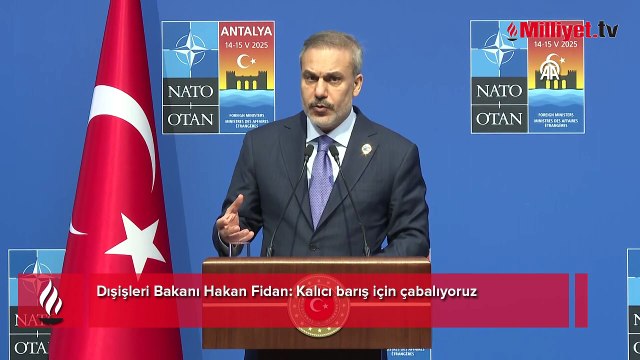 Son dakika! Dışişleri Bakanı Hakan Fidan'dan NATO toplantısı sonrası önemli açıklamalar: Kalıcı barış için çabalıyoruz