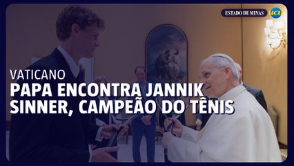 Papa Leão XIV recebe visita do campeão de tênis Jannik Sinner