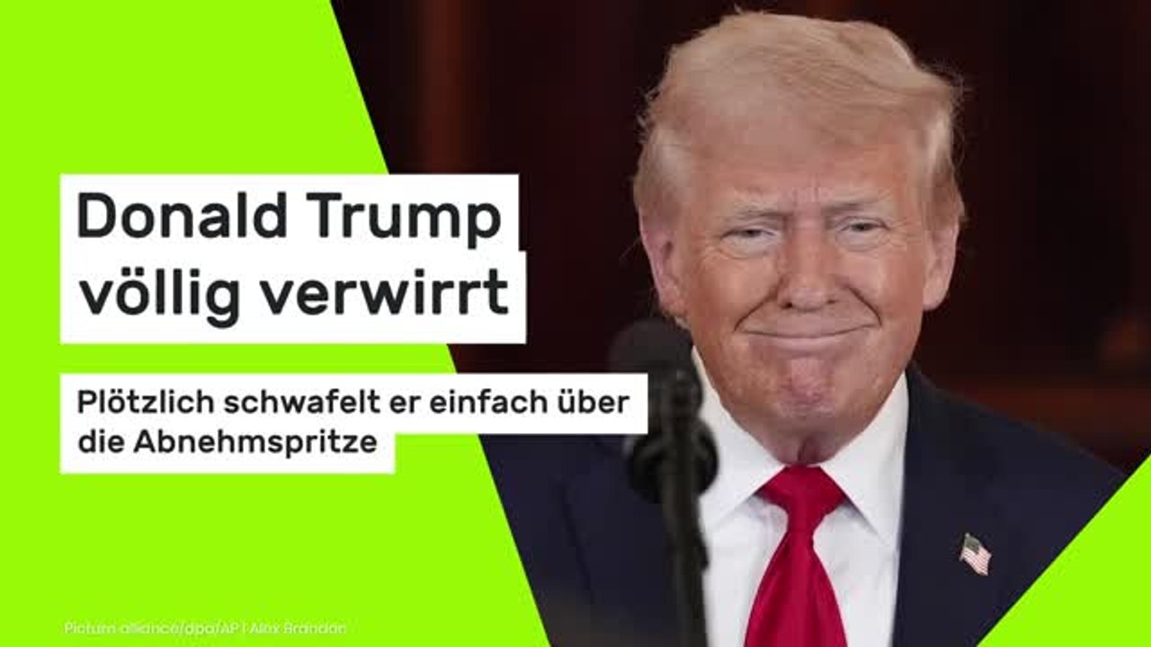 Donald Trump völlig verwirrt: Plötzlich schwafelt er einfach über die Abnehmspritze