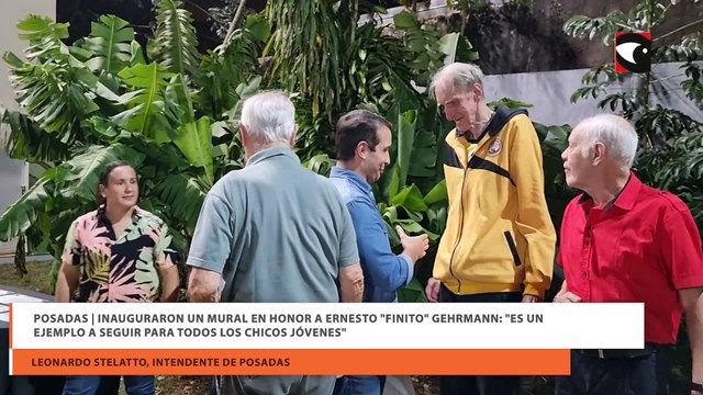 Posadas Inauguraron un mural en honor a Ernesto