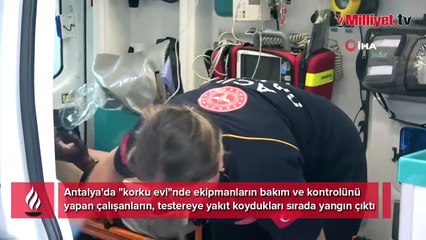 'Korku evi'nde gerçek korkuyu yaşadılar! Az daha canlı canlı yanacaklardı