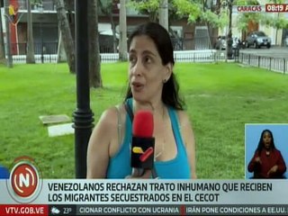 Caracas | Ciudadanos alzan la voz contra trato inhumano a migrantes secuestrados en CECOT