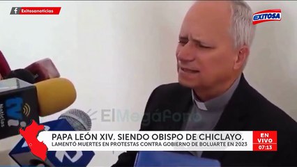 Papa León XIV y la vez que lamentó las muertes en protestas contra Dina Boluarte: "Hay muchos problemas"
