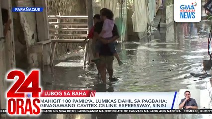 Mahigit 100 pamilya, lumikas dahil sa pagbaha; ginagawang CAVITEX-C5 Link Expressway, sinisi | 24 Oras