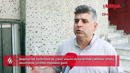 Zemininde su çıkan sitede deprem korkusu: Ev almadığımız, bir mezar aldığımız ortaya çıktı