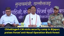 : Chhattisgarh CM visits security camp in Bijapur; praises Forces’ anti-Naxal Operation Black Forest