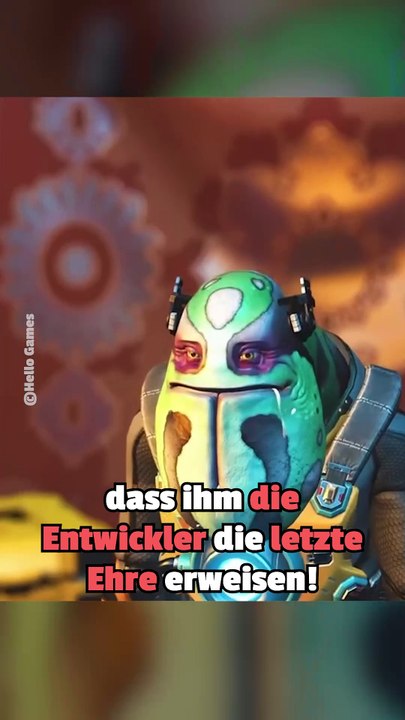 No Man's Sky-Spieler ist in einer so aussichtslosen Situation mit seinem Permadeath-Charakter, dass ihm die Entwickler die letzte Ehre erweisen