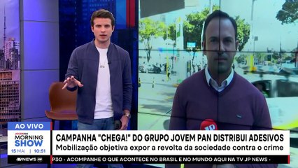 CAMPANHA da Jovem Pan tem como OBJETIVO EXPOR a REVOLTA da sociedade contra o CRIME