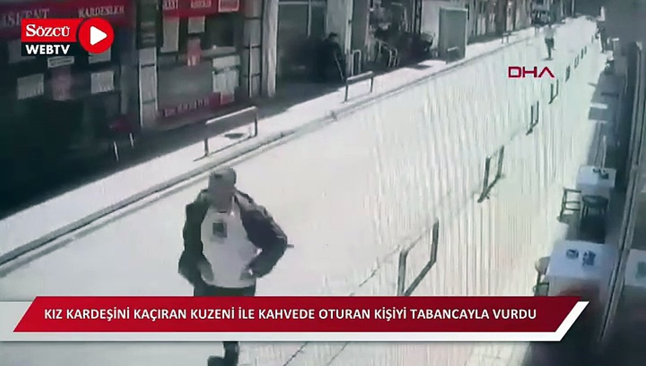 Kız kardeşini kaçıran kuzeni ile kahvede oturan kişiyi tabancayla vurdu