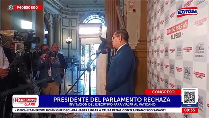 Eduardo Salhuana rechaza invitación de Dina Boluarte para viajar al Vaticano: "Su presencia es suficiente"