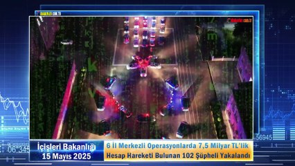 6 İl Merkezli Operasyonlarda 7,5 Milyar TL’lik Hesap Hareketi Bulunan 102 Şüpheli Yakalandı