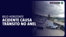 Acidente próximo ao Shopping Del Rey causa trânsito no anel rodoviário sentido Itabira