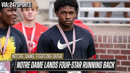 Notre Dame lands 2026 four-star running back Jonaz Walton!