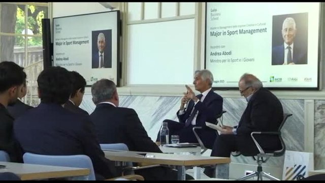Abodi agli studenti Luiss: Nello sport servono competenze e visione