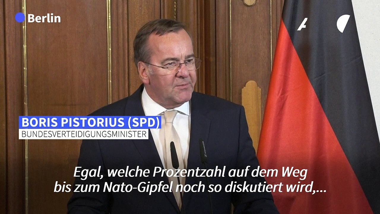 Pistorius zu Nato-Ausgaben: 'Fähigkeitsziele sind entscheidend'