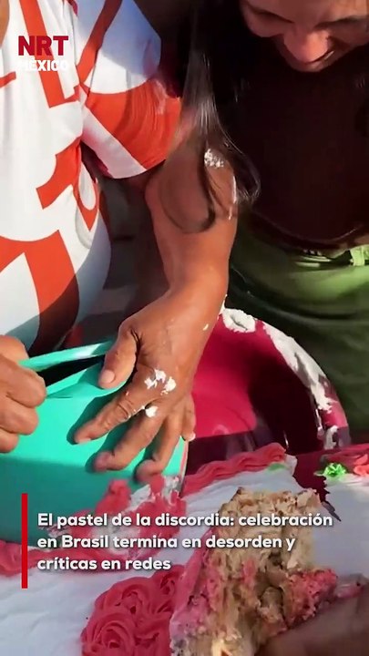 🎂💥 ¡Se desató la locura! En Brasil, una celebración del Día de las Madres terminó en caos cuando los asistentes se abalanzaron sobre un pastel gigante.
