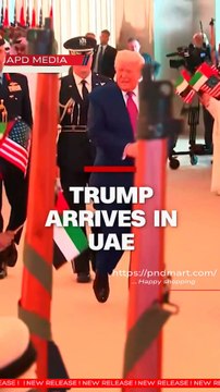 Trump welcomed in Abu Dhabi with drums, chants & honor guard. #japdmedia #PnDmart #japd #CNN #News