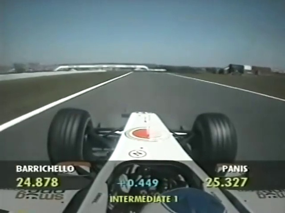 F1 – Olivier Panis (BAR Honda V10) Onboard – France 2002 (02)
