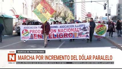 LPZ: GREMIALISTAS PROTESTA POR ALZA DEL DOLAR