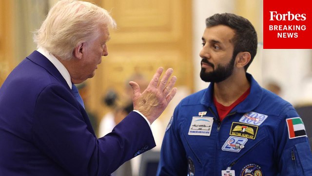 Trump Meets With UAE Astronauts At Qasr Al Watan Palace In Abu Dhabi