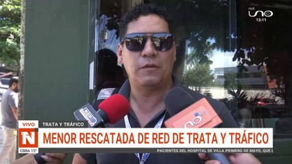 Menor rescatada de red de trata y tráfico