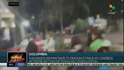 Colombia, thousands demonstrate fraud at Congress after rejection of Popular Consultation