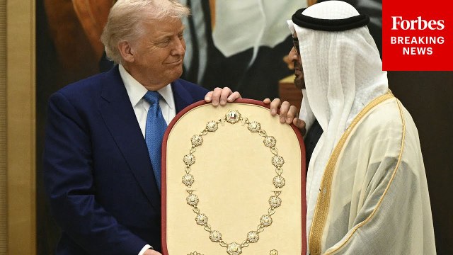 Trump Presented With Medal Of Honor By UAE President Sheikh Mohamed Bin Zayed Al Nahyan