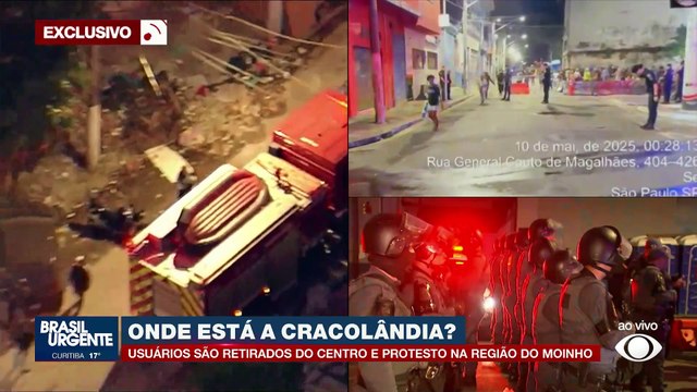 Imagens exclusivas mostram dispersão de usuários da Cracolândia
