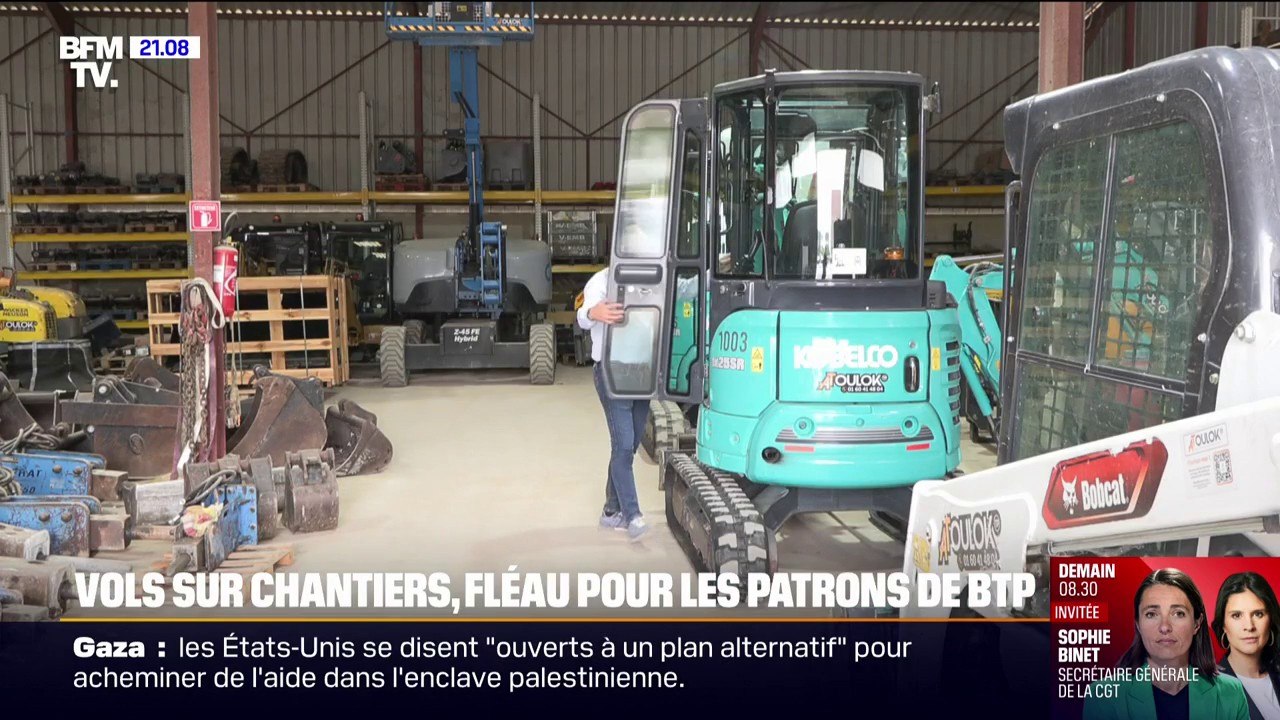 Les patrons du BTP s'organisent face à la montée des vols d'engins de chantiers