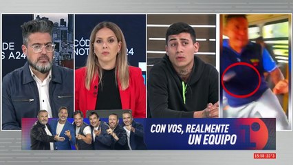 🚨 CHOFER DE COLECTIVO AMENAZA CON CUCHILLO A UN PASAJERO 🚌