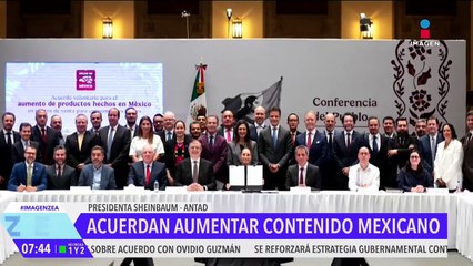 Claudia Sheinbaum y la ANTAD acuerdan aumentar contenido mexicano