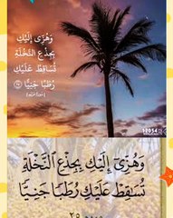 لماذا قال الله تعالي في سورة مريم (تساقط عليك رطبا)ولم يقل عز وجل( تسقط عليك رطبا)؟