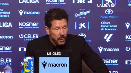 Simeone y la mala racha fuera de casa: "La responsabilidad es mía"
