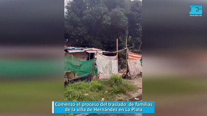 Comenzó el traslado de familias de la villa de Hernández en La Plata