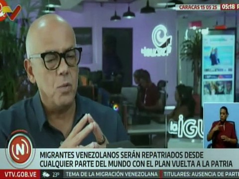 Jorge Rodríguez: Bukele sera juzgado por crímenes de lesa humanidad contra los migrantes venezolanos