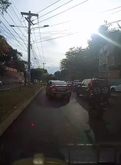 Tráfico a inmediaciones de la UPNFM en Tegucigalpa